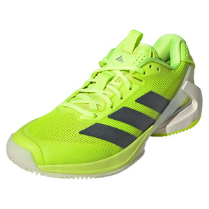 Women`s Adizero Ubersonic 5 Clay Tennis Shoes Lucid Lemon and Powder Yellow Footwear Adidas