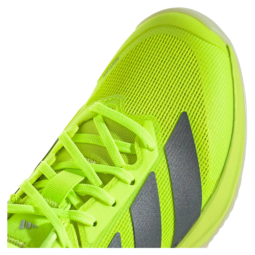 Women`s Adizero Ubersonic 5 Clay Tennis Shoes Lucid Lemon and Powder Yellow Footwear Adidas