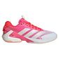 Women`s Adizero Ubersonic 5 Tennis Shoes Lucid Pink and Lucid Red Footwear Adidas