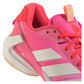 Women`s Adizero Ubersonic 5 Tennis Shoes Lucid Pink and Lucid Red Footwear Adidas