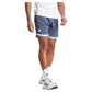 Men`s Clubhouse 9 inch Premium Classic Tennis Shorts Noble Indigo Apparel Adidas