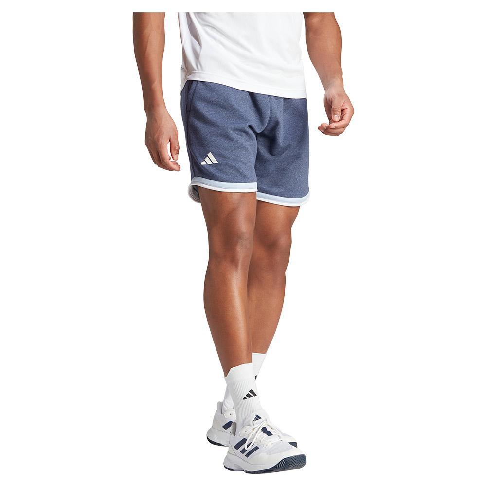 Men`s Clubhouse 9 inch Premium Classic Tennis Shorts Noble Indigo Apparel Adidas