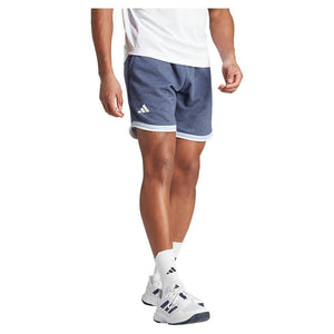 Men`s Clubhouse 9 inch Premium Classic Tennis Shorts Noble Indigo Apparel Adidas