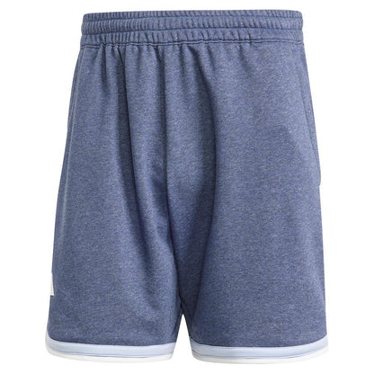 Men`s Clubhouse 9 inch Premium Classic Tennis Shorts Noble Indigo Apparel Adidas