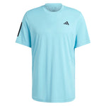 Men`s 3 Stripe Tennis Top Light Aqua Apparel Adidas