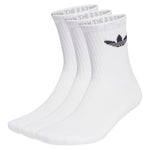 Trefoil Cushion Crew Socks 3 Pairs White Socks Adidas