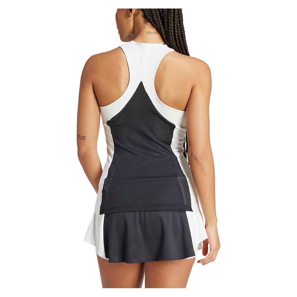 Women's Premium Tennis Tank Black and White Adidas