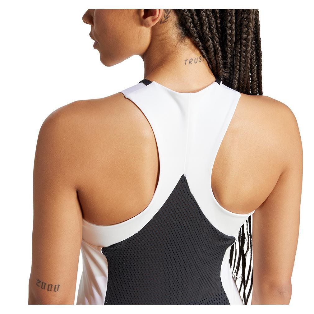 Women's Premium Tennis Tank Black and White Adidas