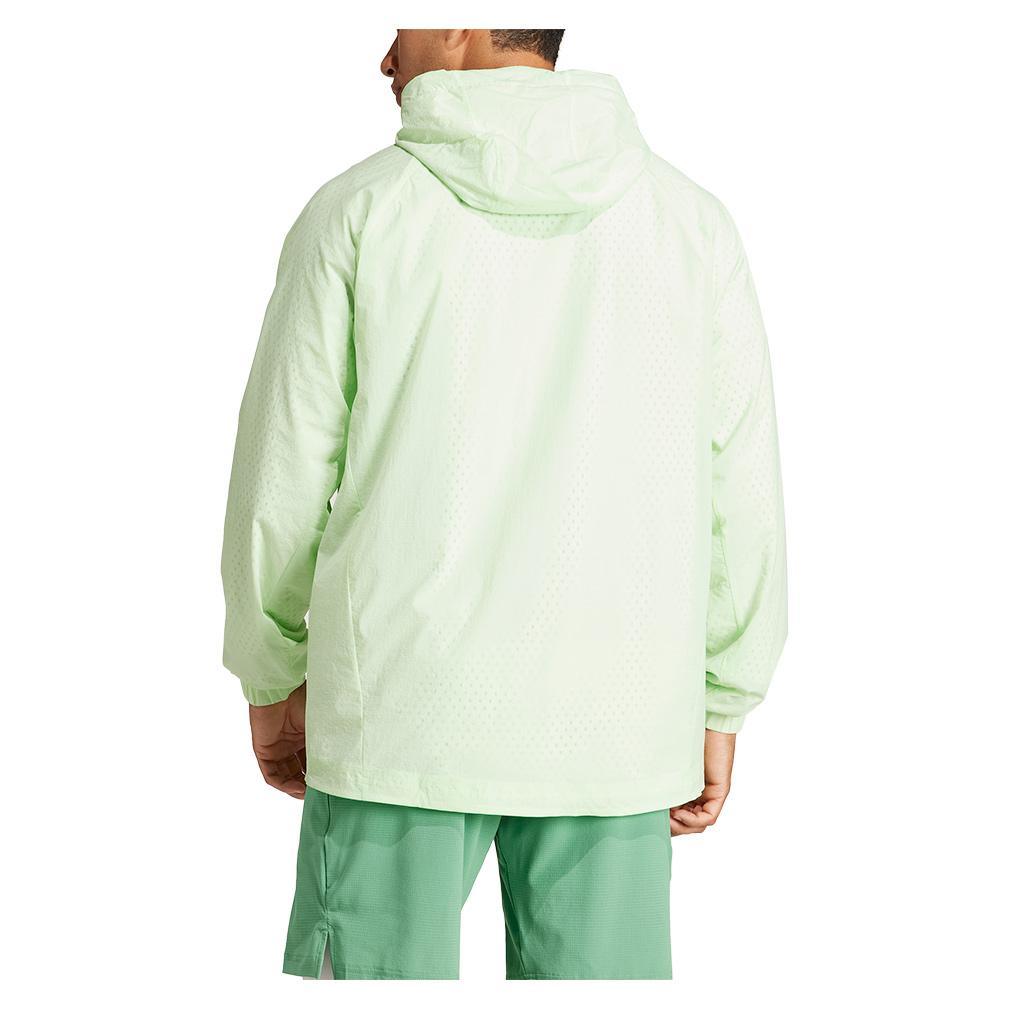 Men's Cover-Up Pro Tennis Jacket Semi Green Spark Adidas