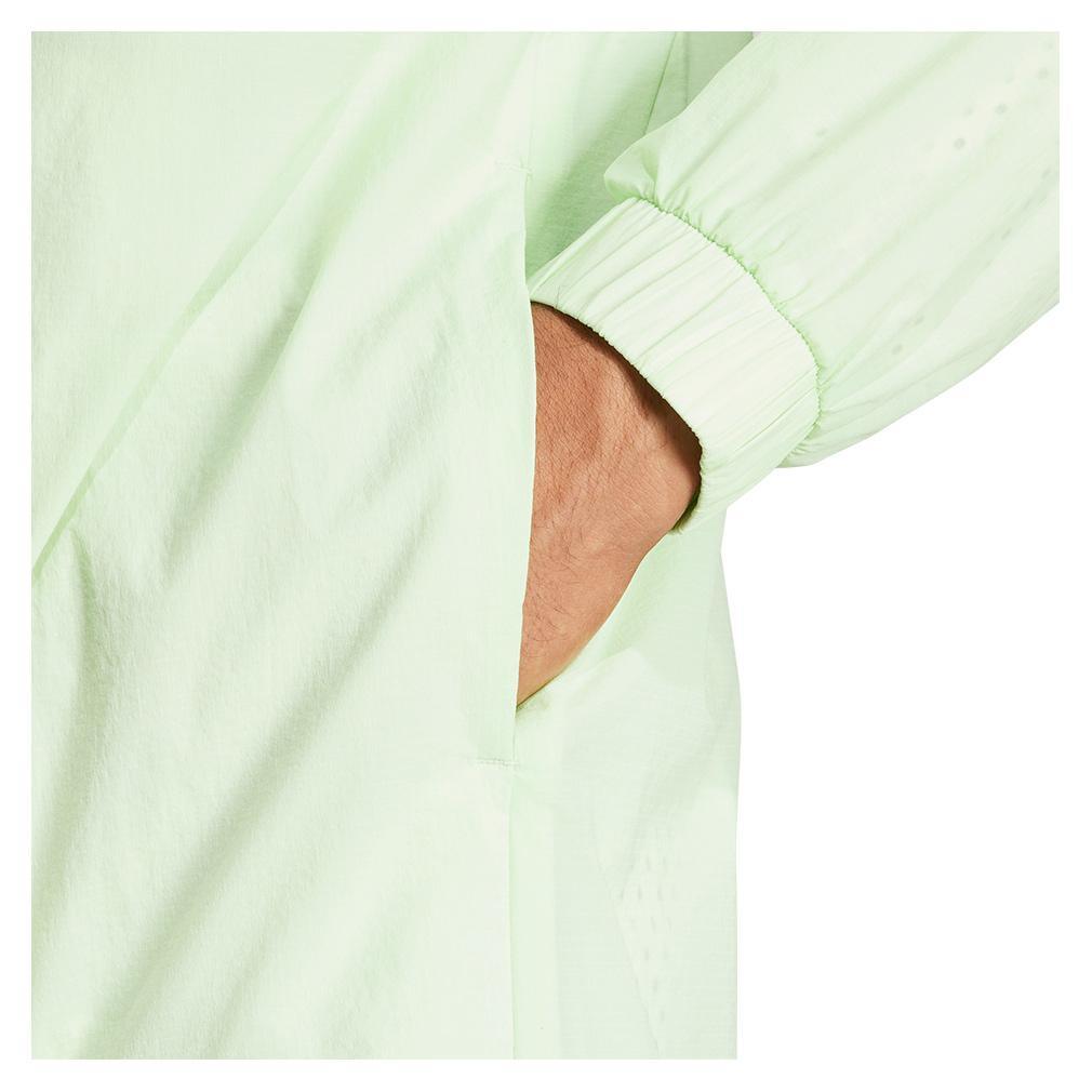 Men's Cover-Up Pro Tennis Jacket Semi Green Spark Adidas