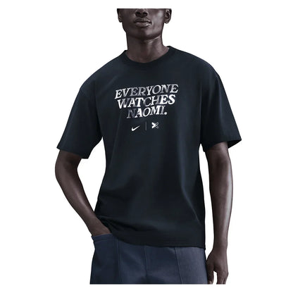 Men`s Naomi Osaka Tennis T-Shirt Black Apparel Nike