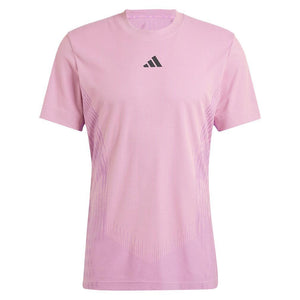Mens Pro Airchill Tennis Top Semi Pink Spark and Preloved Purple Apparel Adidas