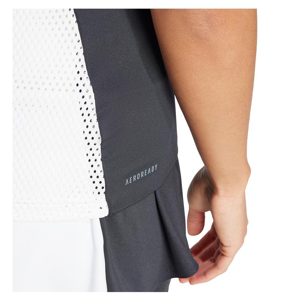 Women's Premium Tennis Tank White and Black Adidas