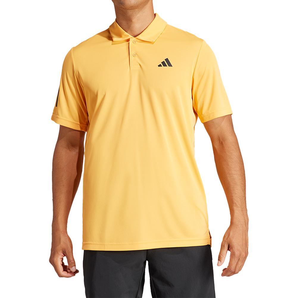 Men's Club 3 Stripe Tennis Polo Hazy Orange Adidas