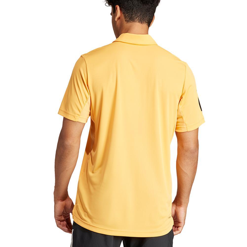Men's Club 3 Stripe Tennis Polo Hazy Orange Adidas