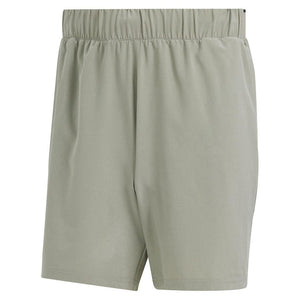 Men's 9 Inch Club Woven Stretch Tennis Shorts SIlver Pebble Adidas