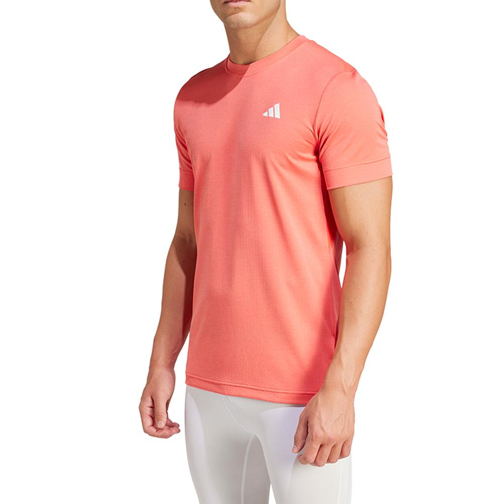 Men's Freelift Tennis Top Preloved Scarlet and Bright Red Adidas