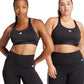 Women`s TLRD Move High Support A-B Cup Training Bra Black Apparel Adidas