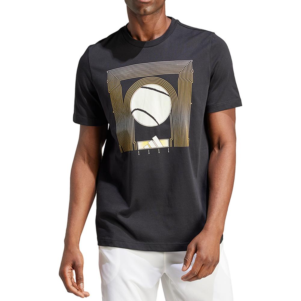 Men's Arc De Ball Graphic Tennis Tee Black Adidas