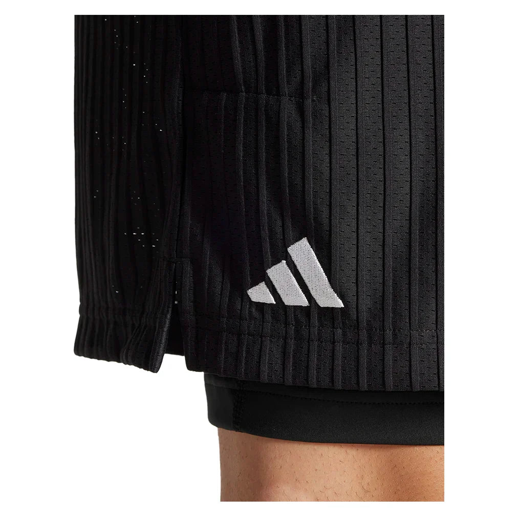 Men`s Tennis Short and Tight Set Black Apparel Adidas