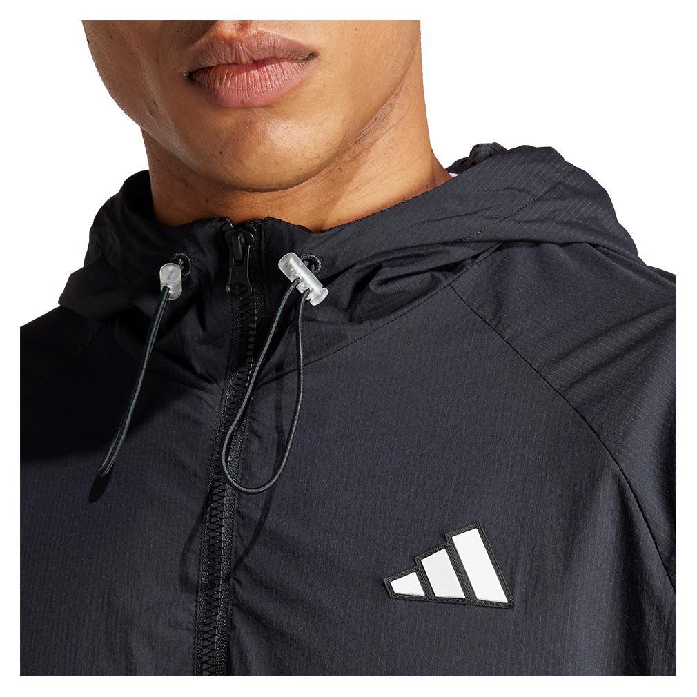 Men's Cover-Up Pro Tennis Jacket Black Adidas
