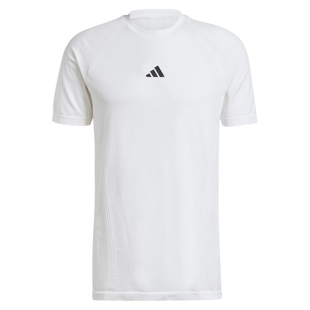Mens Pro Seamless Tennis Top White Apparel Adidas