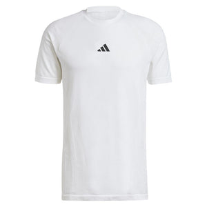 Mens Pro Seamless Tennis Top White Apparel Adidas