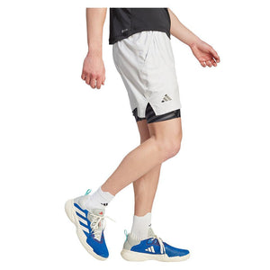 Men's 2N1 Pro Tennis Short Grey One Adidas