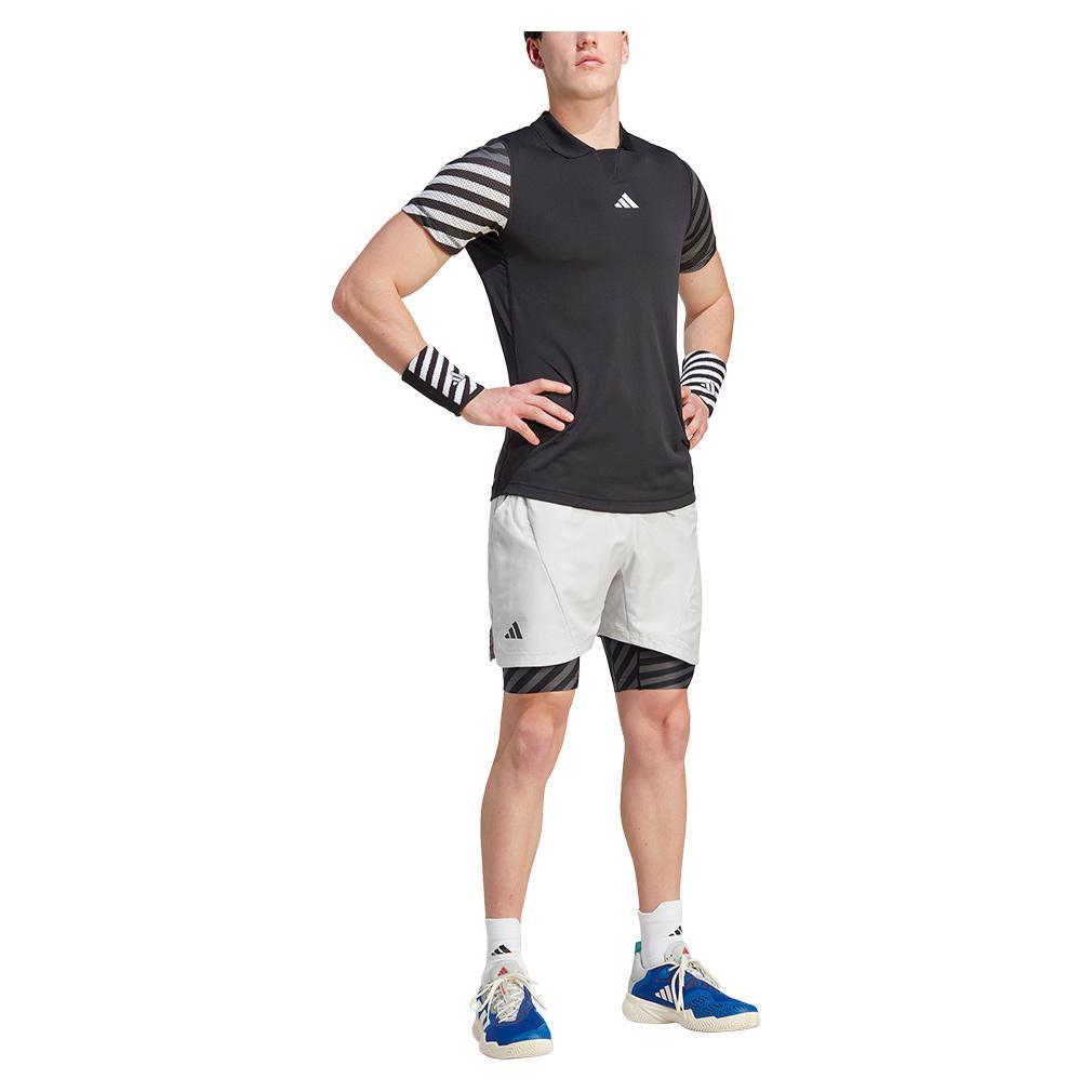 Men's 2N1 Pro Tennis Short Grey One Adidas