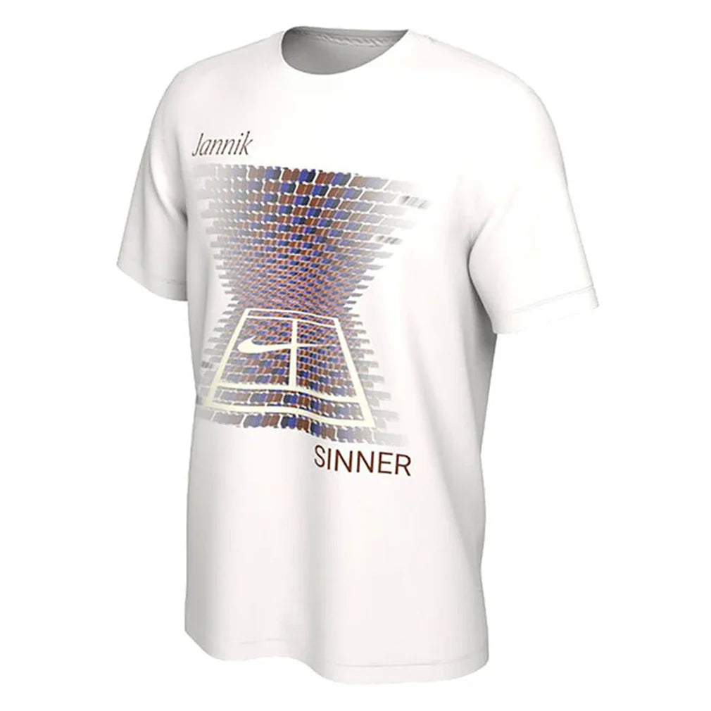 Men's Jannik Sinner New York Tennis Tee White Apparel Nike