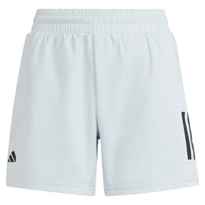 Boy`s 3 Stripe Club Tennis Short Halo Blue Apparel Adidas