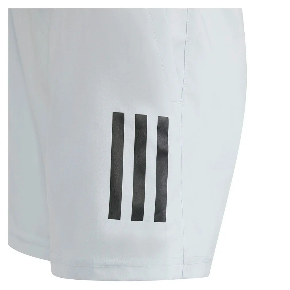 Boy`s 3 Stripe Club Tennis Short Halo Blue Apparel Adidas
