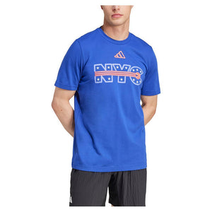 Mens NYC Graphic Tennis Tee Lucid Blue Apparel Adidas