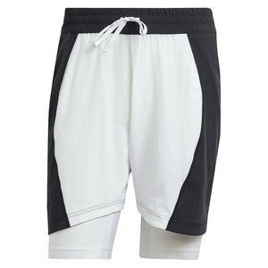 Mens Short and Tight Tennis Set White and Black Apparel Adidas