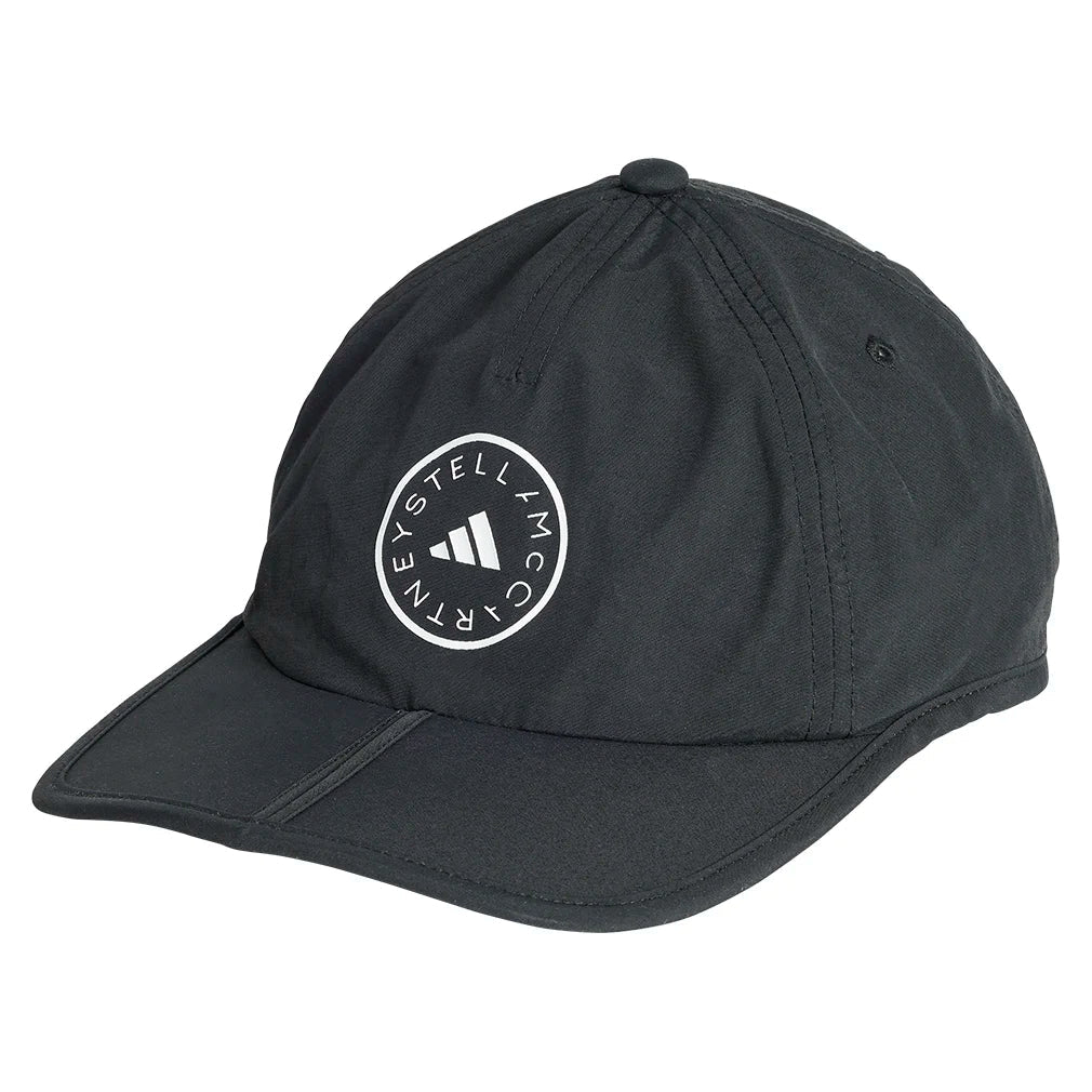 Women`s Stella McCartney Running Cap Black and White Apparel Adidas