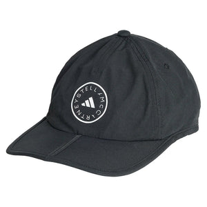 Women`s Stella McCartney Running Cap Black and White Apparel Adidas