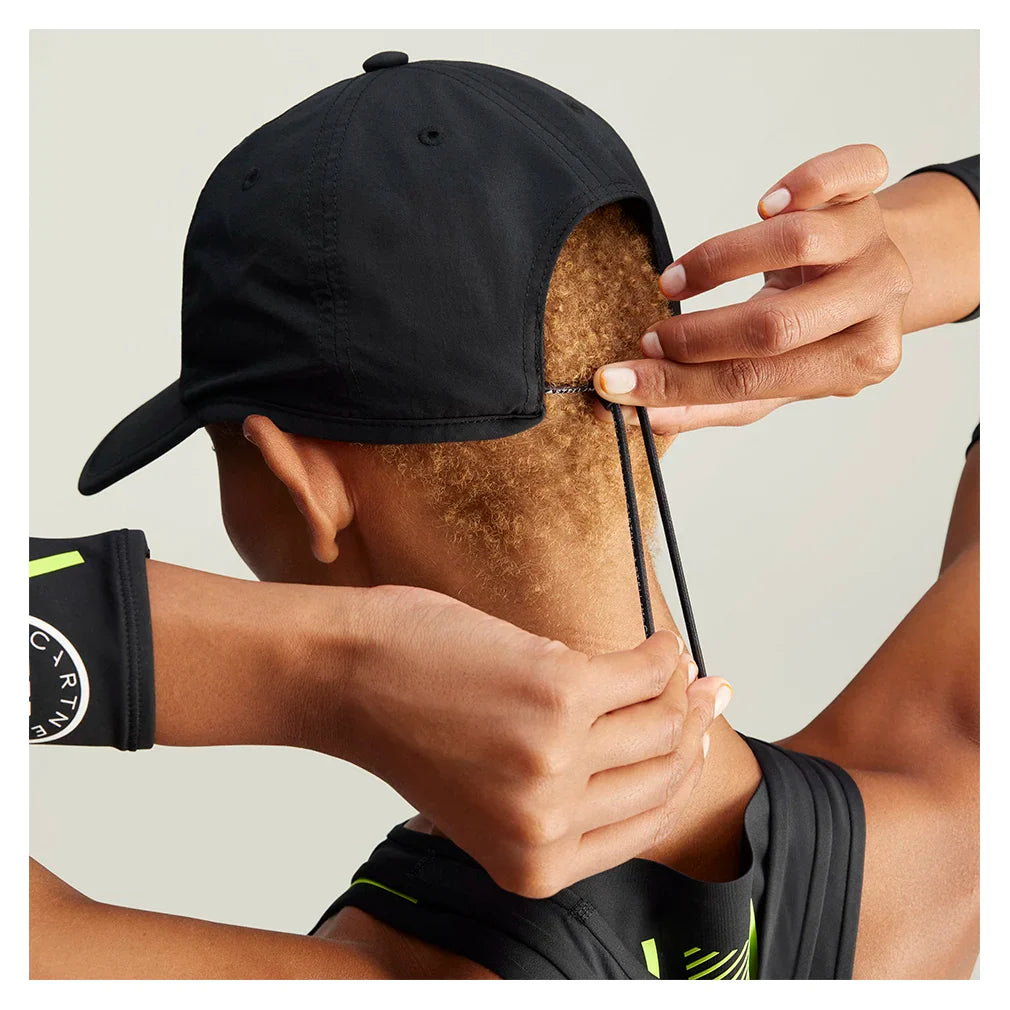 Women`s Stella McCartney Running Cap Black and White Apparel Adidas