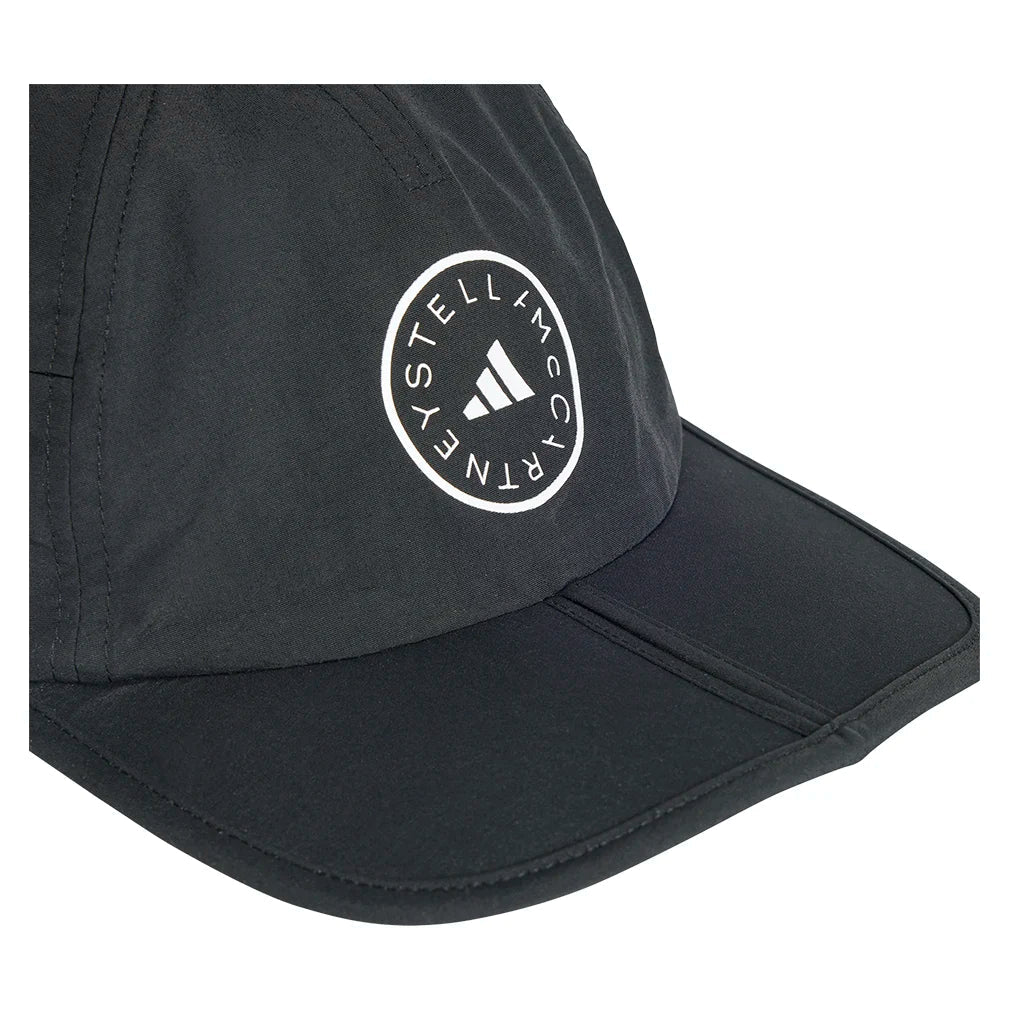 Women`s Stella McCartney Running Cap Black and White Apparel Adidas