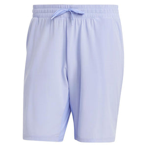 Mens 9 Inch Ergo Tennis Short Blue Spark Apparel Adidas
