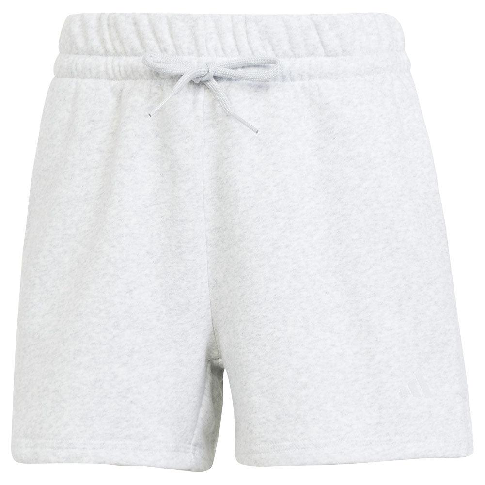 Women`s Small Logo Feel Cozy Training Shorts Grey Heather Apparel Adidas