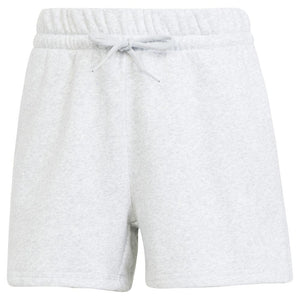 Women`s Small Logo Feel Cozy Training Shorts Grey Heather Apparel Adidas