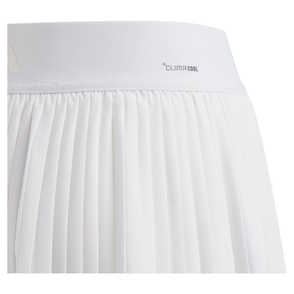 Girls' Club Pleated Tennis Skort White Apparel Adidas
