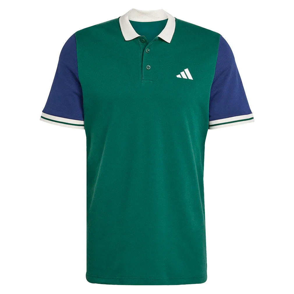 Men`s Heritage Tennis Polo Collegiate Green Apparel Adidas