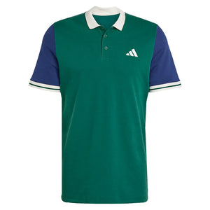 Men`s Heritage Tennis Polo Collegiate Green Apparel Adidas