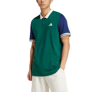 Men`s Heritage Tennis Polo Collegiate Green Apparel Adidas