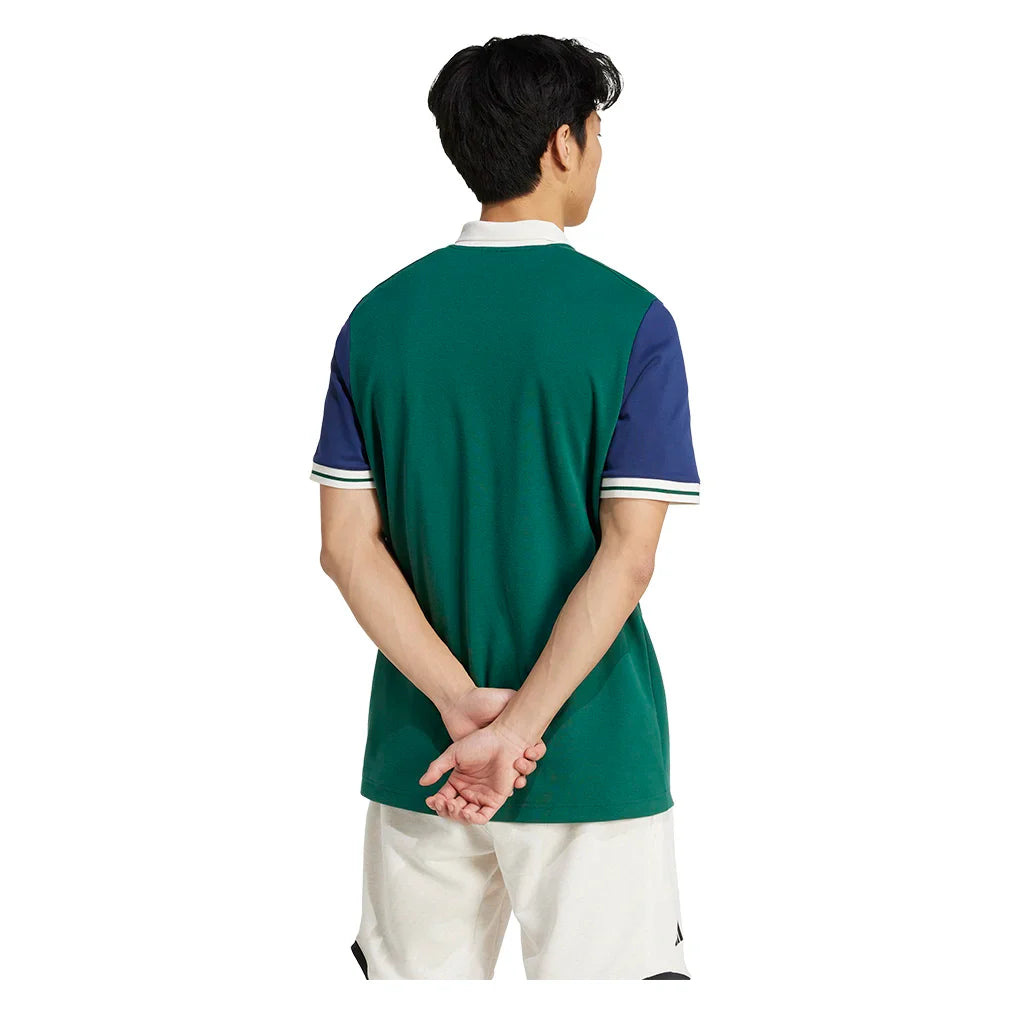 Men`s Heritage Tennis Polo Collegiate Green Apparel Adidas