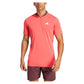 Men`s Freelift Pro Tennis Polo Semi Lucid Red Apparel Adidas