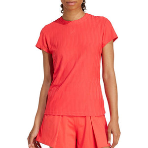 Women`s Freelift Climacool Tennis Top Semi Lucid Red Apparel Adidas
