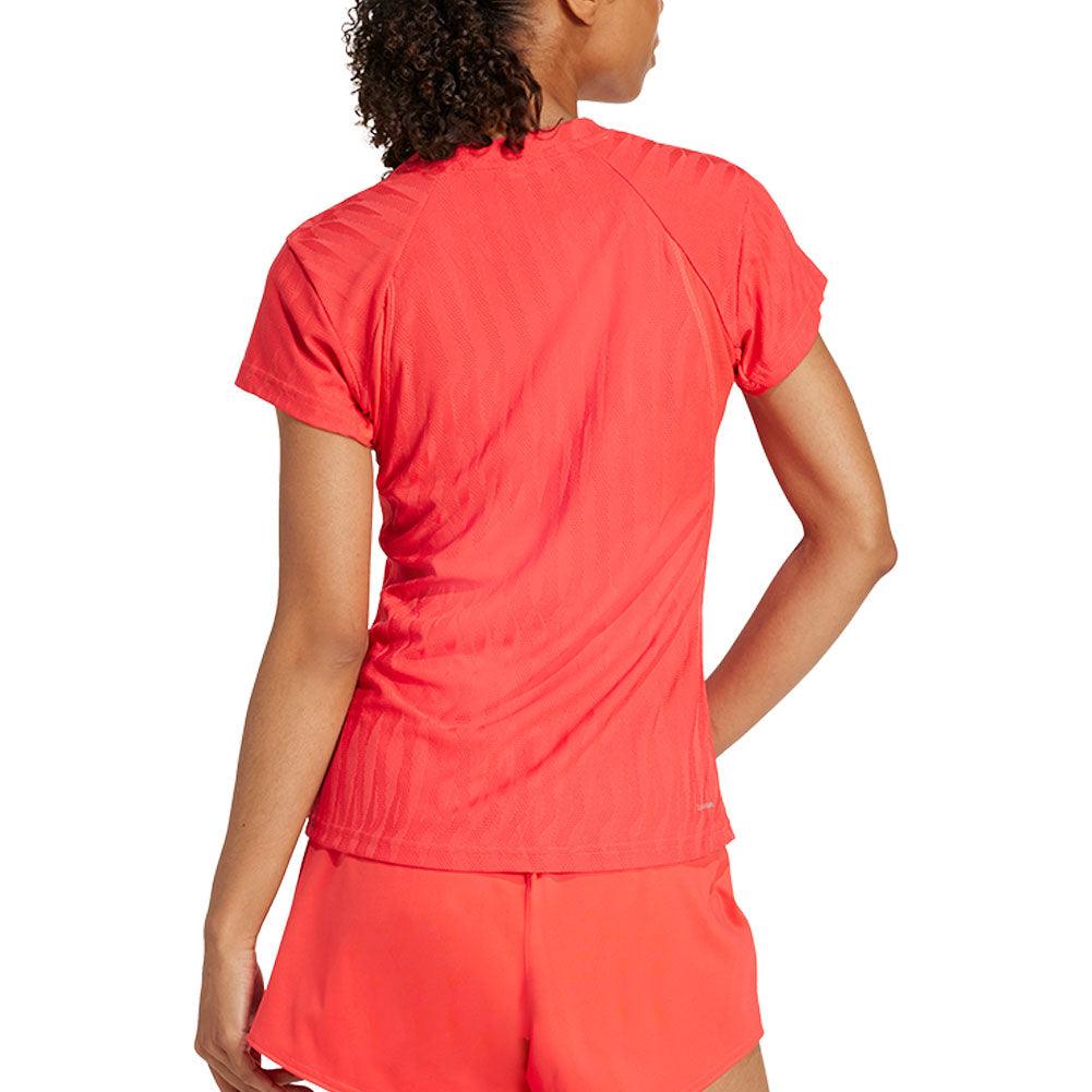 Women`s Freelift Climacool Tennis Top Semi Lucid Red Apparel Adidas