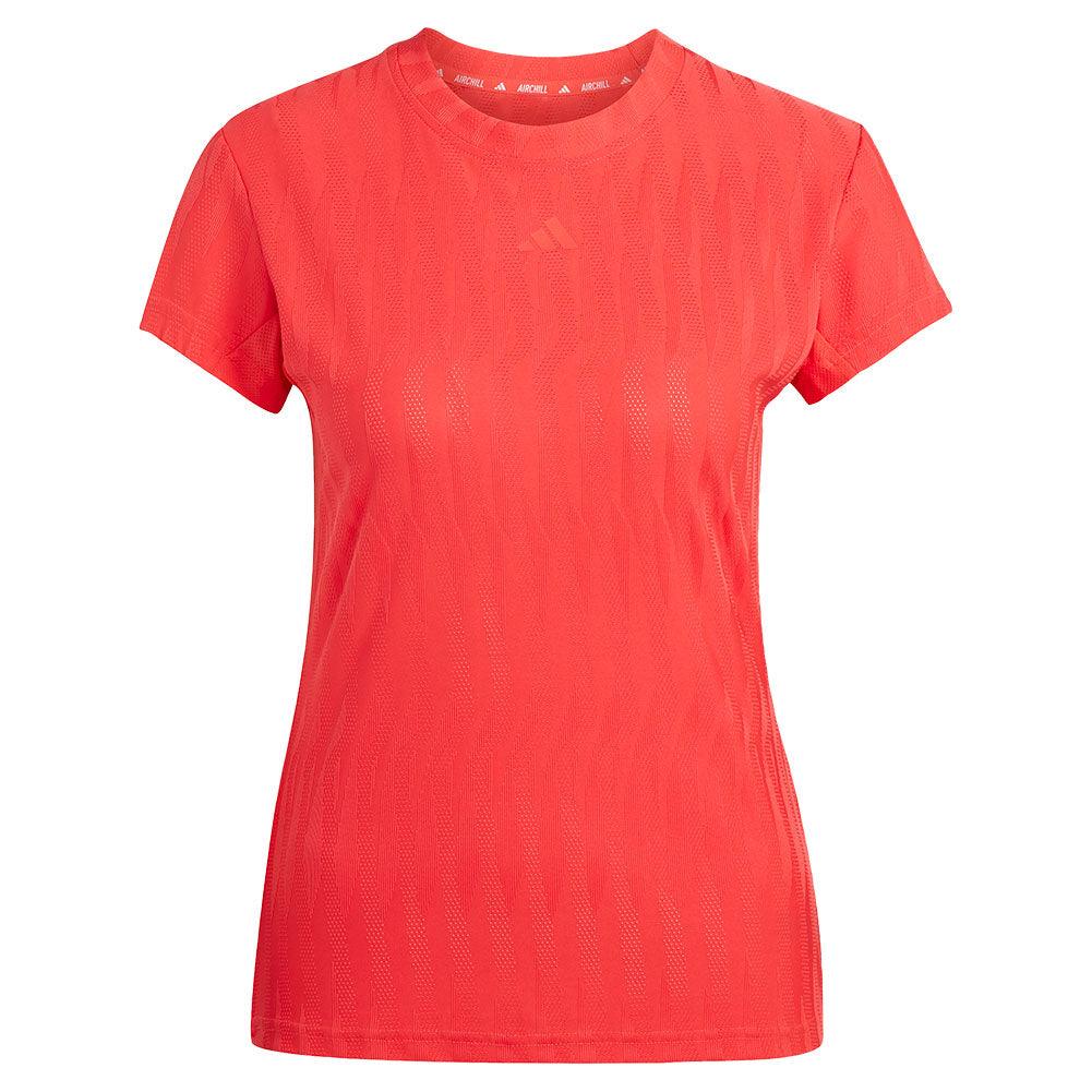 Women`s Freelift Climacool Tennis Top Semi Lucid Red Apparel Adidas
